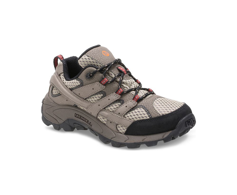 Buty Trekkingowe Merrell Dziecięce Brązowe - Moab 2 Niskie Lace - 342968-FKU